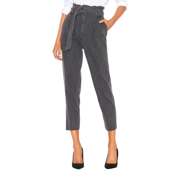 GRLFRND x REVOLVE Lana Paperbag Skinny Jean Trouser Pants in Hey Sugah - Picture 1 of 11